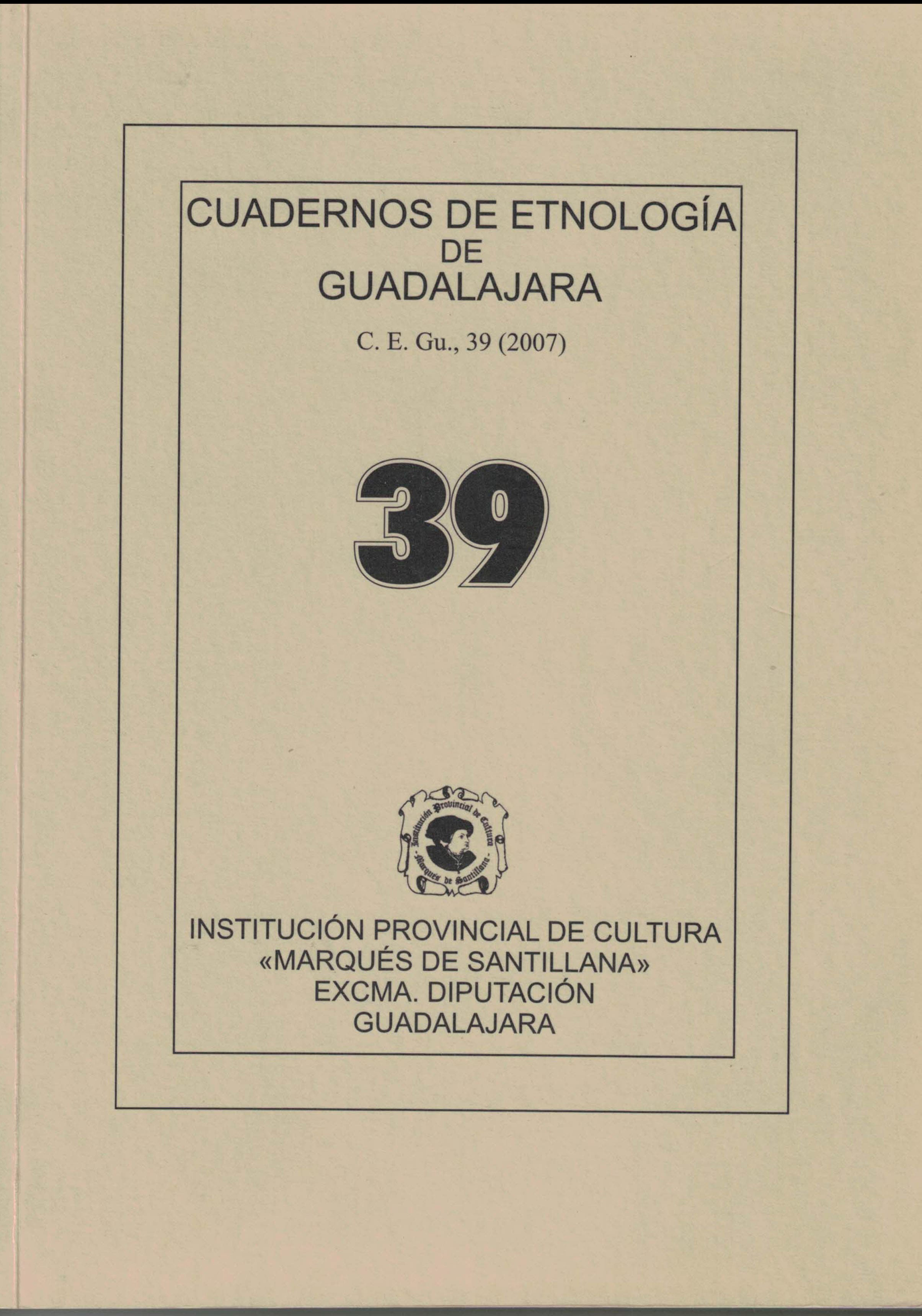 Cuadernos de Etnologia de Guadalajara 39